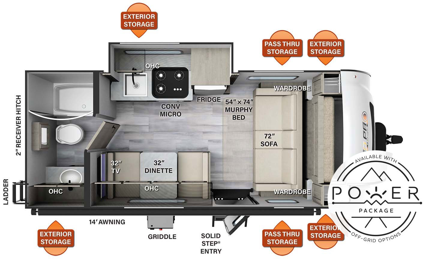 2022 Forest River RV Rockwood Geo Pro G19FDS