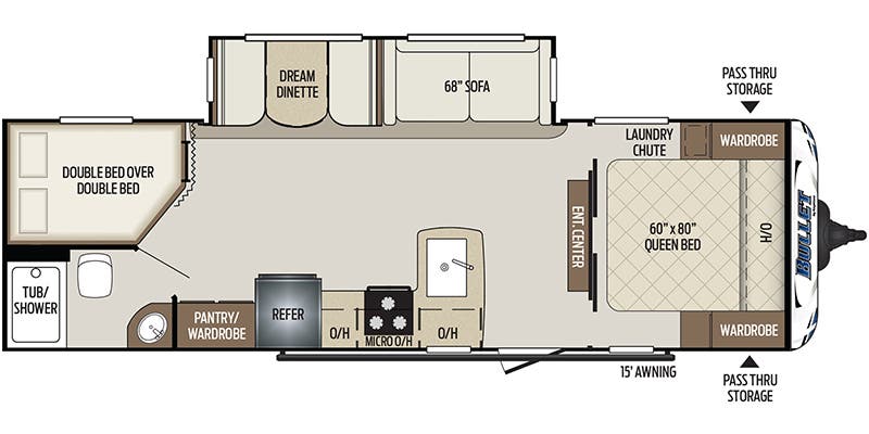 2019 Keystone RV Bullet 273BHSWE