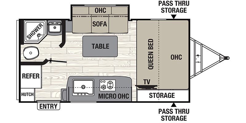 2018 Forest River RV Coachmen RV FREEDOM EXPRESS 19FBS